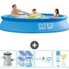 Pooler^Intex rund oppustelig let sæt swimmingpool - 305 x 61 cm - Blå - Inklusive Tilbehør CB94