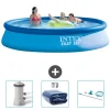 Online Intex rund oppustelig let sæt swimmingpool - 396 x 84 cm - Blå - Inkluderet tilbehør CB78 Pooler