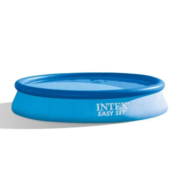 Pooler^Intex rund oppustelig let sæt swimmingpool - 366 x 76 cm - Blå - Inkluderet tilbehør CB61