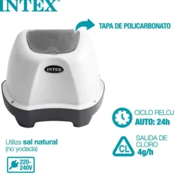 Pool- & Spatilbehør^Intex Saltchlorinator Til Pools Op Til 17 M³ Hvid