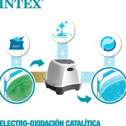 Pool- & Spatilbehør^Intex Saltchlorinator Til Pools Op Til 17 M³ Hvid