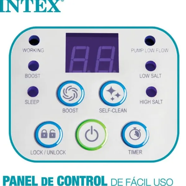 Pool- & Spatilbehør^Intex Saltchlorinator Til Pools Op Til 17 M³ Hvid