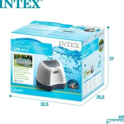 Pool- & Spatilbehør^Intex Saltchlorinator Til Pools Op Til 17 M³ Hvid