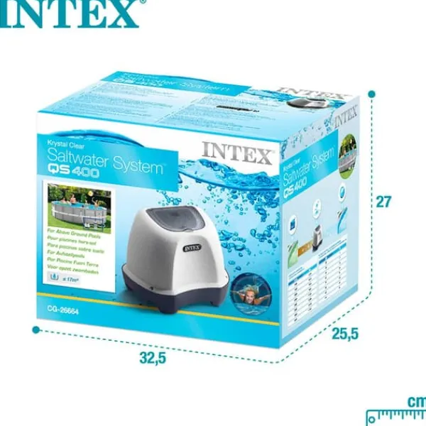 Pool- & Spatilbehør^Intex Saltchlorinator Til Pools Op Til 17 M³ Hvid