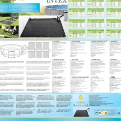 Pool- & Spatilbehør^INTEX solvarmer til pool. 1,2x1,2 m PVC sort 28685