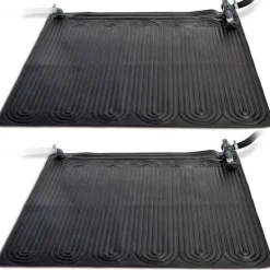 Pool- & Spatilbehør^INTEX solvarmere til pool 2 stk. 1,2x1,2 m PVC sort 28685