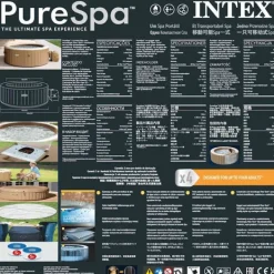 Best INTEX spabad med massagefunktion PureSpa 196x71 cm rund Spa & Udendørsbad