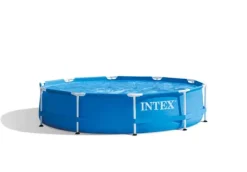 Clearance Intex svømmebassin - Metalramme - 305 x 76 cm - Inklusiv solsejl Pooler