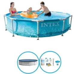 Pooler^Intex Svømmebassin Metalramme 305x76 cm - Svømmebassinpakke