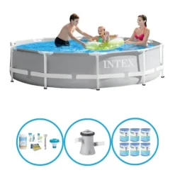 Pooler^Intex Svømmebassin Prisme Stel 305x76 cm - Svømmebassin bundt