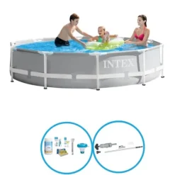 Pooler^Intex Svømmebassin Prisme Stel 305x76 cm - Svømmebassin Sæt