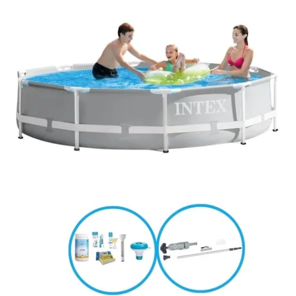 Pooler^Intex Svømmebassin Prisme Stel 305x76 cm - Svømmebassin Sæt