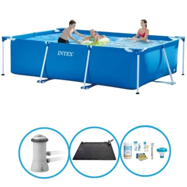 Sale Intex svømmebassin rektangulær ramme 300x200x75 cm - swimmingpool tilbud Pooler