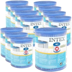 Clearance Intex swimmingpool med rund ramme - 305 x 76 cm - Vandprint - Inklusive Tilbehør CB85 Pooler