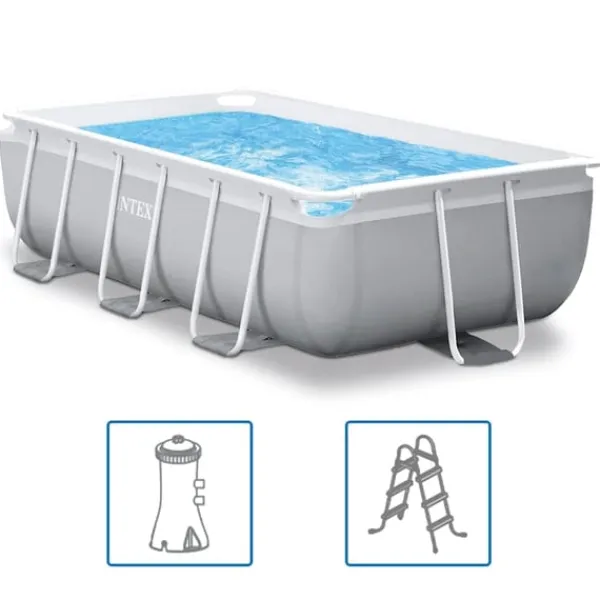 Online INTEX swimmingpoolsæt Prism Frame 300x175x80 cm rektangulær Pooler