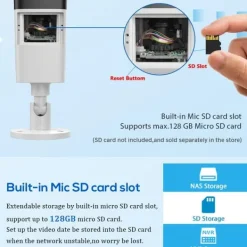 New IP Kamera, 4MP Opløsning, 60m IR Afstand, 4X Optisk Zoom, Metal Konstruktion, IP67 Vurdering Sikkerhedsmonitorer & Videokameraer