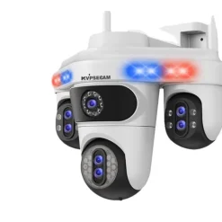 Sikkerhedsmonitorer & Videokameraer^IP Kamera, 10X Optisk Zoom, To-Vejs Lyd,35MP Hvid Ingen Kort, EU Stik