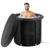 Clearance Isbadekar til atleter, Koldtvandsterapi, Oppusteligt dykbadekar, Hurtig opsætning, Komfortabel design Spa & Udendørsbad