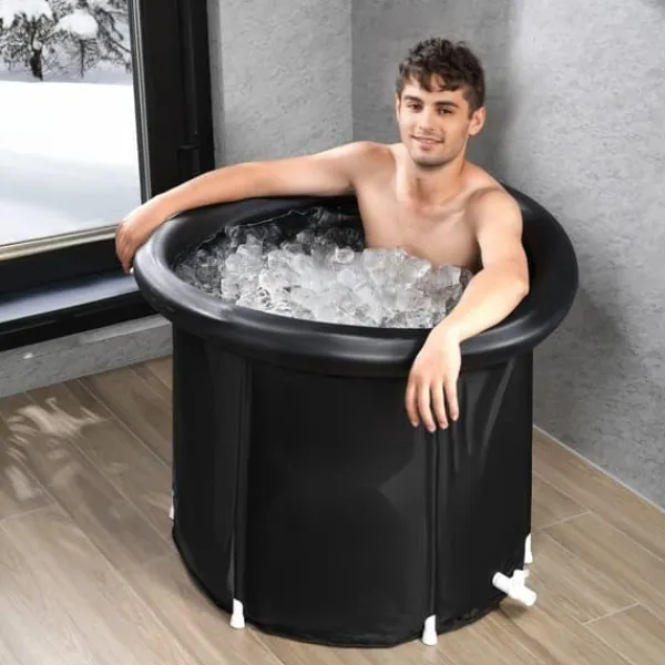 Clearance Isbadekar til atleter, Koldtvandsterapi, Oppusteligt dykbadekar, Hurtig opsætning, Komfortabel design Spa & Udendørsbad