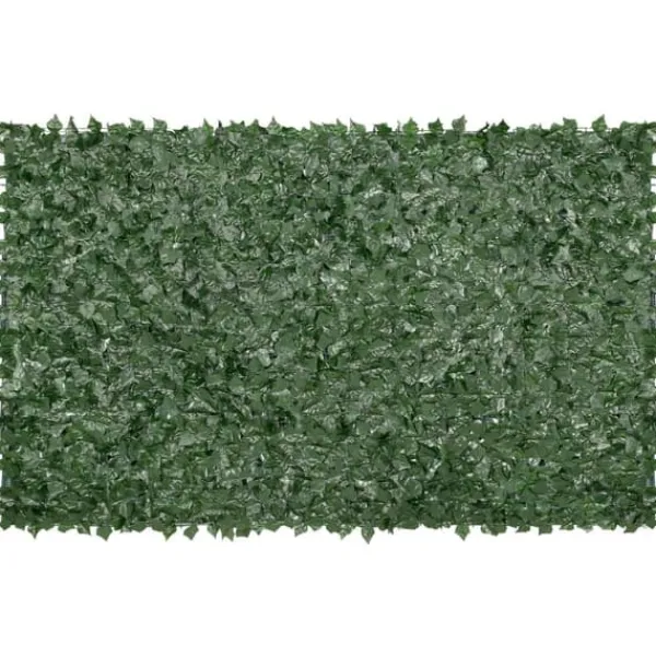 Hot Ivy Privacy-hegn 1,5 x 2,5 m - Kunstigt grøn vægskærm med mesh-bagside til have, balkon og gårdhave dekoration. Havedekorationer