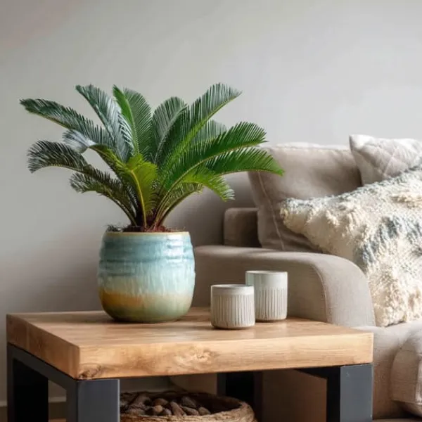 Outlet Japansk koglepalme - Cycas revoluta - Højde 45-60cm - ⌀15cm Krukkeplanter Indendørs