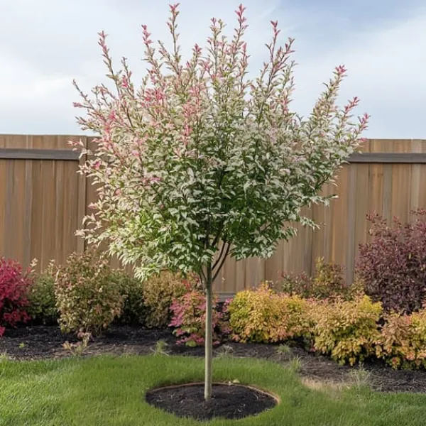 Outlet Japansk pil - Sæt med 4 - Salix integra 'Flamingo' - Højde 60-80cm - ⌀17cm Træ