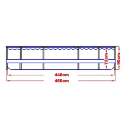 Pooler^Jilong Avenli - Pool Med Filterpumpe - 450 X 90 Cm - Komplet