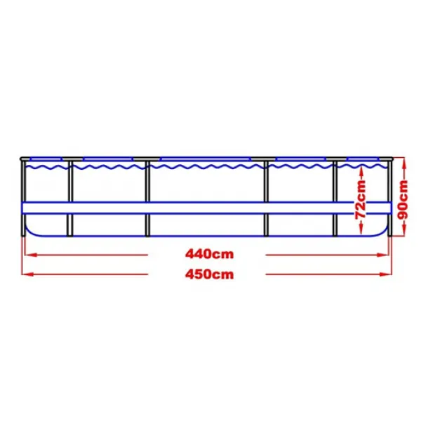 Pooler^Jilong Avenli - Pool Med Filterpumpe - 450 X 90 Cm - Komplet