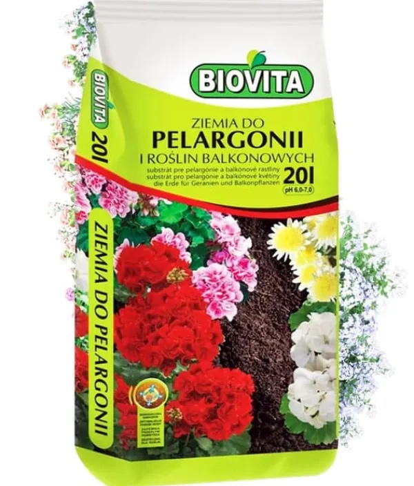 Jord & Sand^Jord til pelargonier og altanplanter 20L