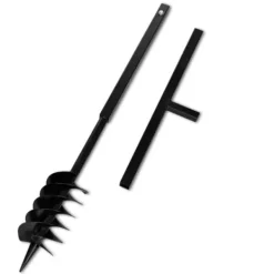Discount Jordbor med håndtag 120 mm dobbelte spiraler stål sort - Sneglebor Haveværktøj