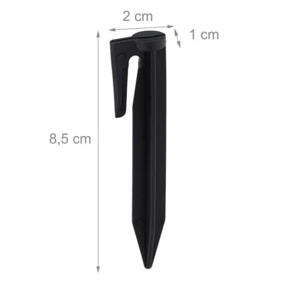 Online Jordspyd, 8.5x2x1 cm, Sort Haveduge