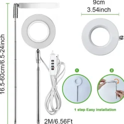 Kit Til Plante- & Urtedyrkning^Justerbar Højde 3,5 tommer Rød Blå LED Vækstlys - 5W USB Plantelampe til Indendørs Brug