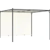 New Justerbar pergola med tilbagetrækkeligt tag - 3x3 m | Farve: Creme Buer, Spalier, Lysthuse Uden Tag