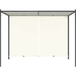 New Justerbar pergola med tilbagetrækkeligt tag - 3x3 m | Farve: Creme Buer, Spalier, Lysthuse Uden Tag