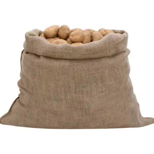Sale Jutesække 10 stk. 100x110 cm - Økologiske opbevaringssække | Farve: Naturlig Jute | Størrelse: 100x110 cm Jord & Sand
