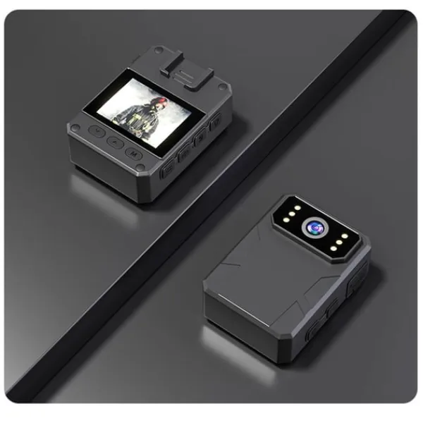Sikkerhedsmonitorer & Videokameraer^4K HD Body Worn Kamera med Klips & 16G Hukommelseskort