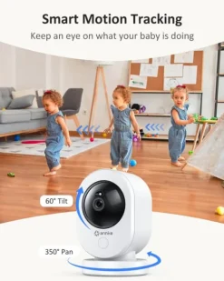 Online 4K UHD Indendørs Sikkerhedskamera, Højopløselig 8MP, Dual-Band WiFi Forbindelse, 8x Digital Zoom Sikkerhedsmonitorer & Videokameraer