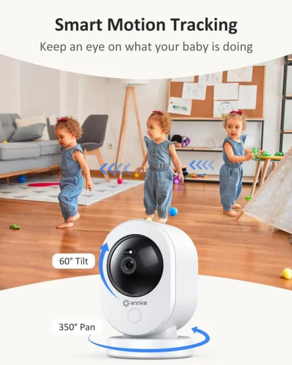 Online 4K UHD Indendørs Sikkerhedskamera, Højopløselig 8MP, Dual-Band WiFi Forbindelse, 8x Digital Zoom Sikkerhedsmonitorer & Videokameraer