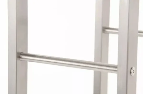 New Keri Stainless Steel Firewood Rack - Handcrafted, Durable, Modern Design (25x80x100 cm) Tilbehør Til Brændeovne & Pejse