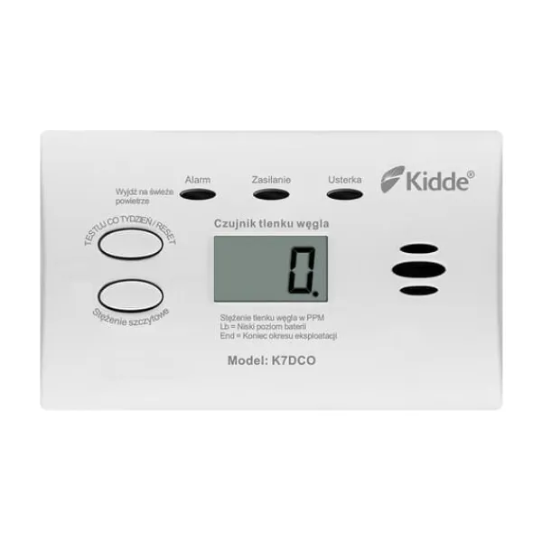Sale Kidde K7DCO kuliltesensor med LCD-skærm Røg- & Kulmonoxiddetektorer