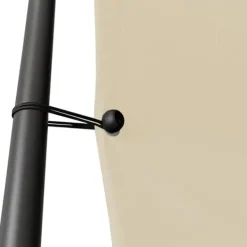 Outlet Klassisk pavillon 3x3 m - Vandafvisende polyester med stålstel | Farve: Beige | Størrelse: 3x3 m Buer, Spalier, Lysthuse Uden Tag
