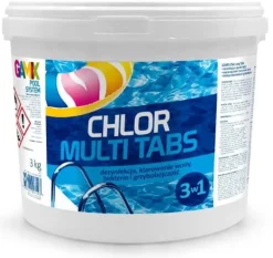 Outlet Klor Multitabletter 200g 3kg - Gamix Pool- & Spatilbehør
