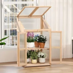 Clearance Koldramme Drivhus, 69x58x121 cm, Natur Drivhus