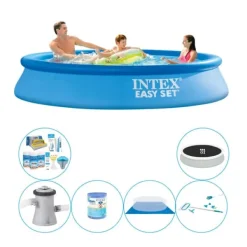 Kombi poolsæt - Intex Easy Set Rundt 305x61 cm Pooler