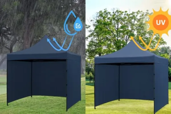 Telte & Lysthuse^Kommercielt selvsamlende havepavillontelt campingpavillon 3x3 m