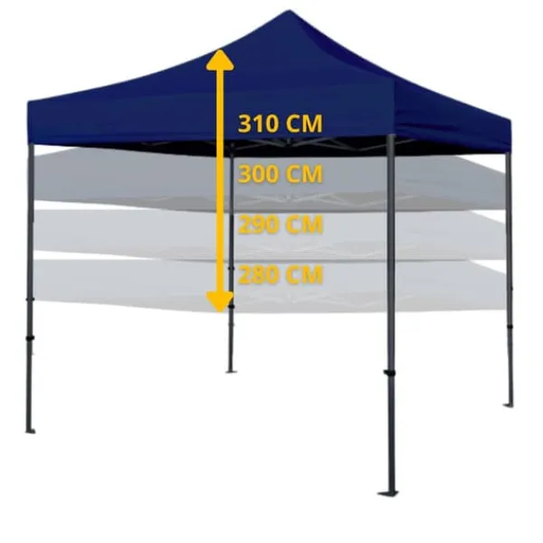 Telte & Lysthuse^Kommercielt selvsamlende havepavillontelt campingpavillon 3x3 m