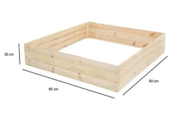 Viking Choice Krukker & Plantebeholdere^Kompakt og holdbar køkkenhavebakke 80x80x30 cm - Ideel til friske urter og grøntsager