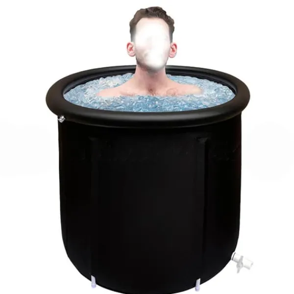 Discount Kompakt og transportabelt koldtvandsbassin 75x75 cm med materiale med høj densitet Spa & Udendørsbad