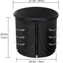Discount Kompakt og transportabelt koldtvandsbassin 75x75 cm med materiale med høj densitet Spa & Udendørsbad