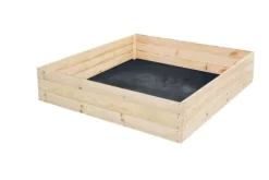 Viking Choice Plantningsbænke^Kompakt 80x80x30 cm Fyrretræs Højbed med Agro-Textil Bund for Sundt Liv